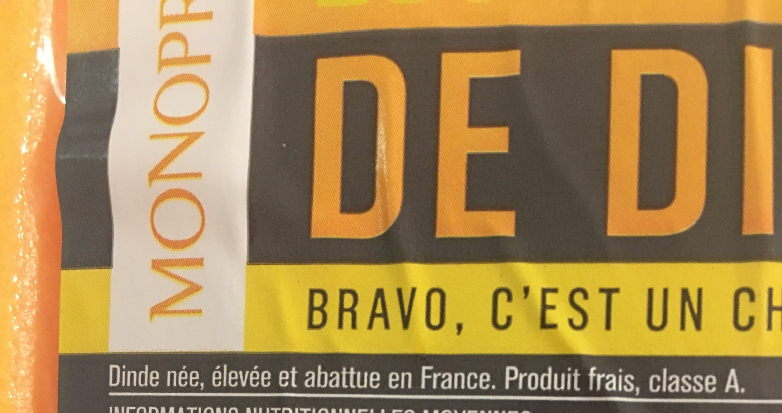 Monoprix Escalope extrafinde de dinde packshot