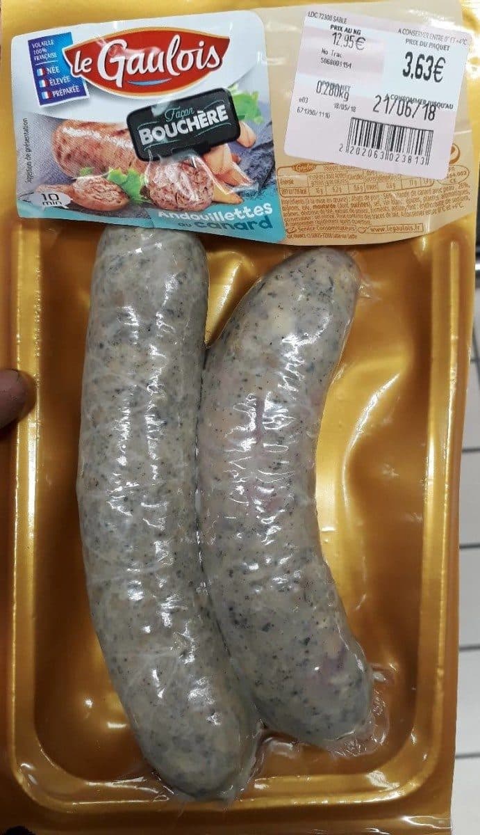 Le gaulois Andouillettes au canard packshot