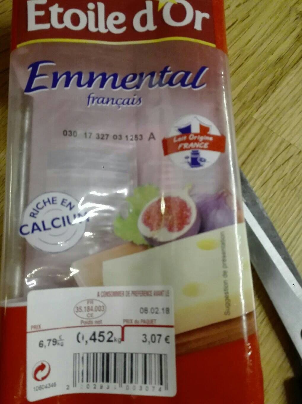 Etoile D'or Emmental français packshot