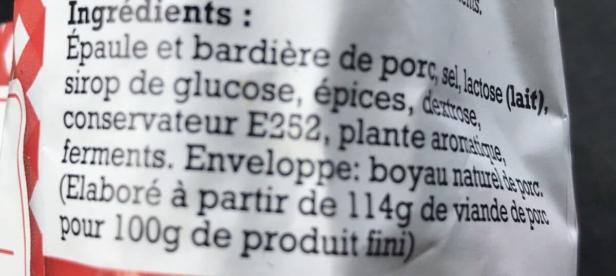 Open Food Facts Saucisson pur porc packshot