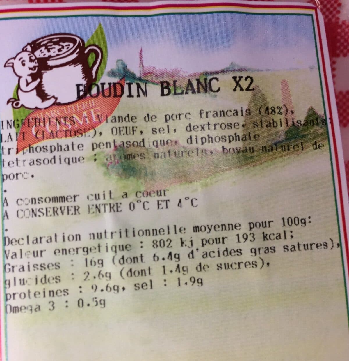 Ho Producteurs Boudin blanc packshot