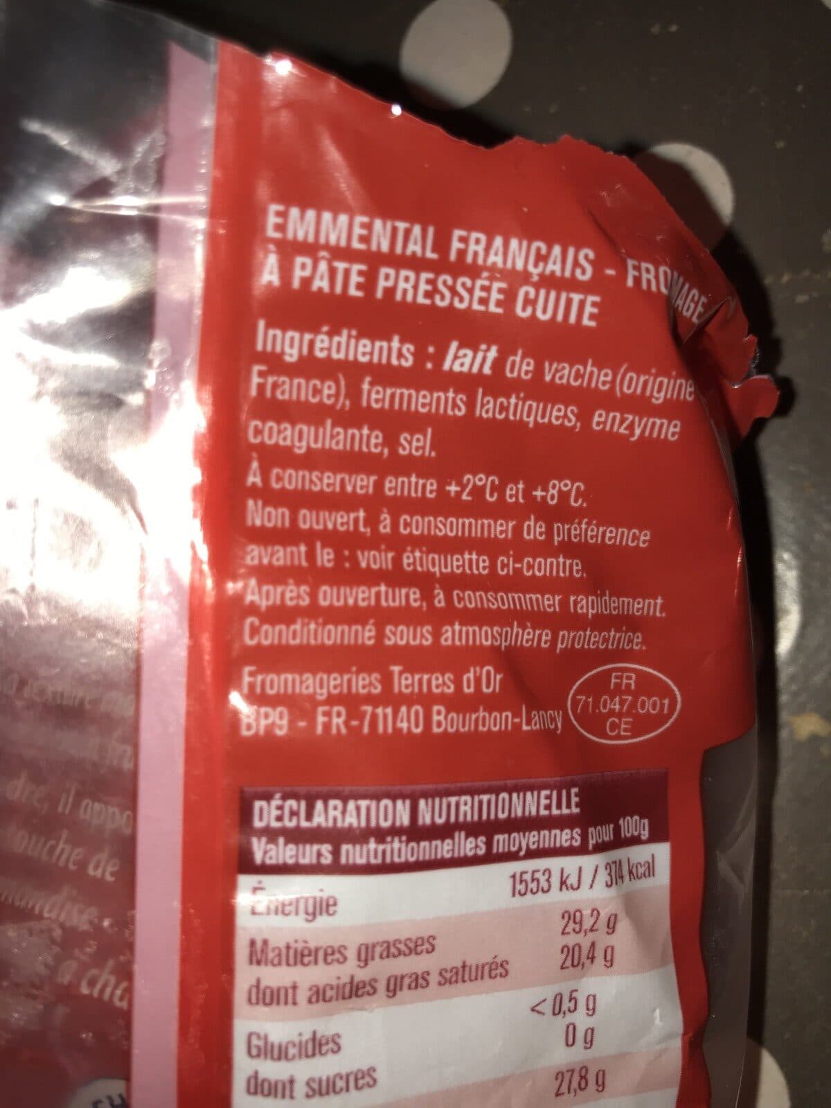 Etoile d or Emmental packshot