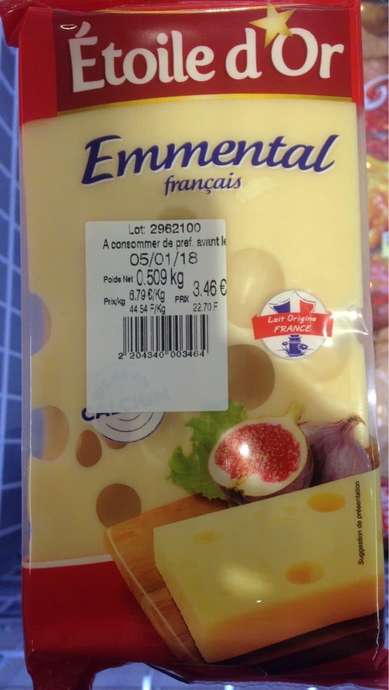 Etoile D'or Emmental francais packshot