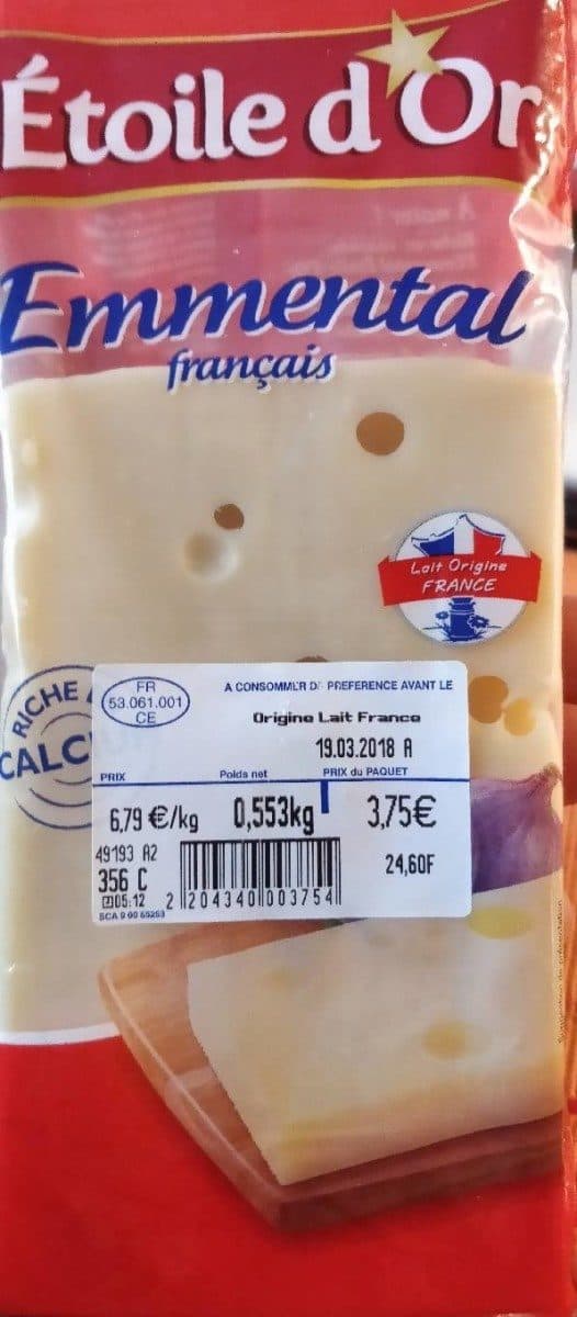 Open Food Facts Emmental packshot
