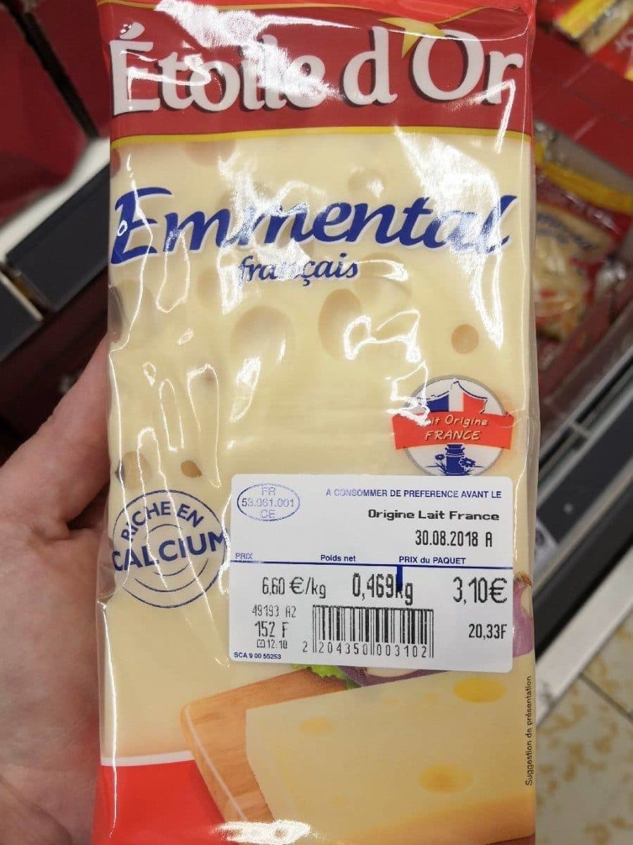 Etoile d'Or Emmental francais packshot