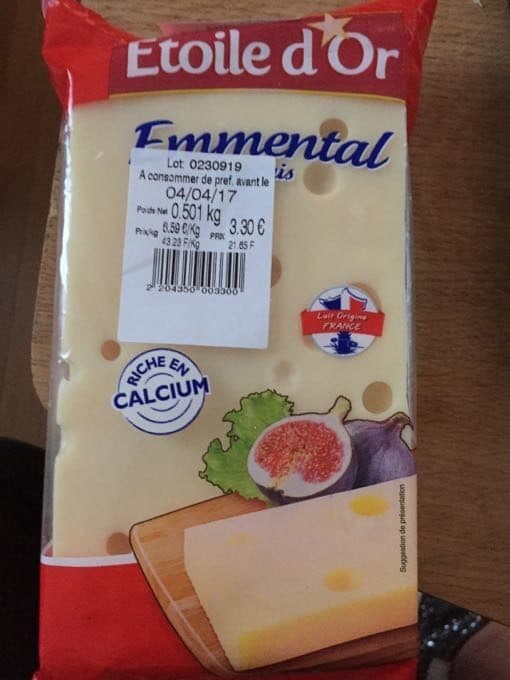 Etoile D'or Emmental packshot