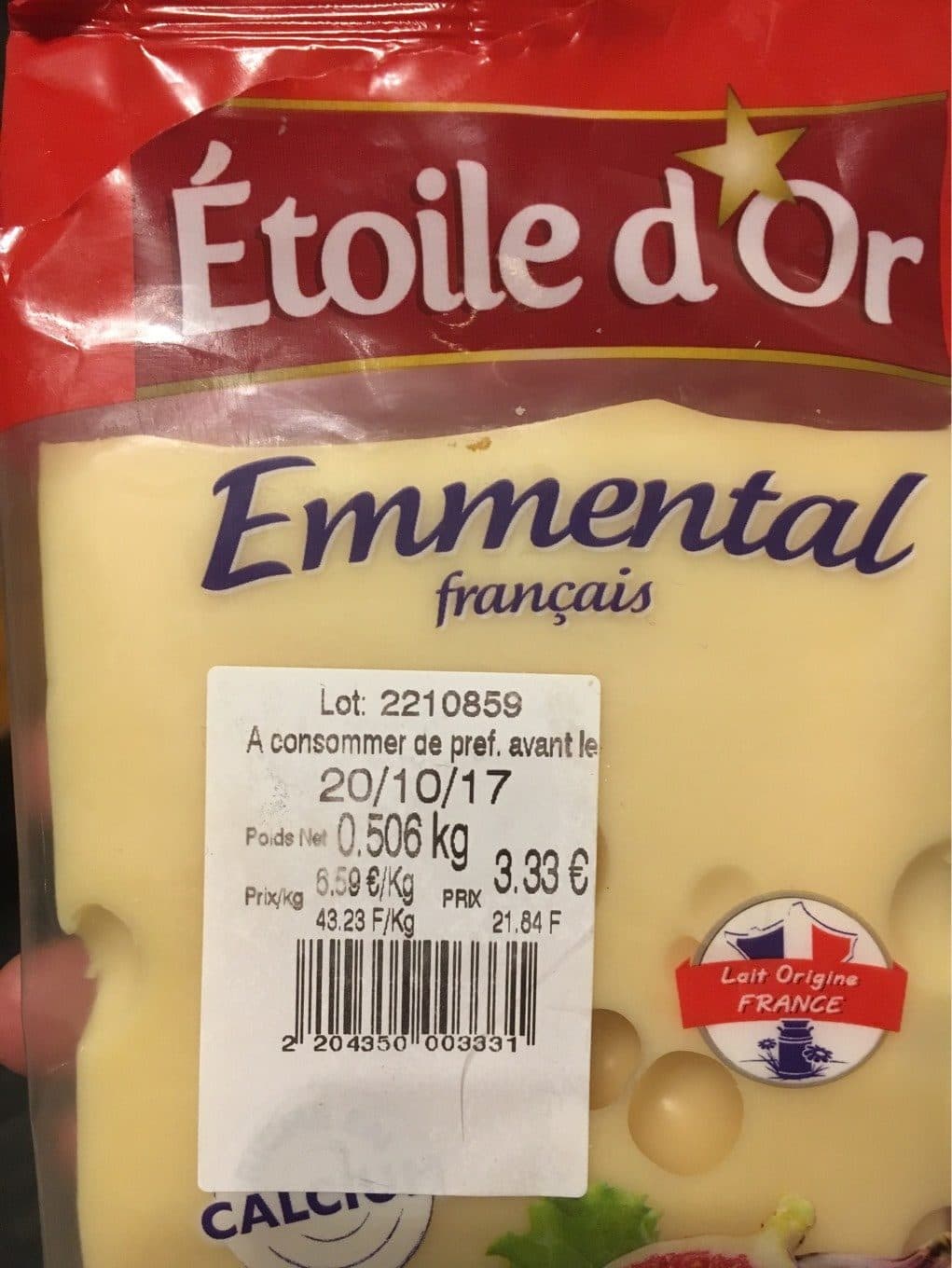 Etoile D'or Emmental packshot