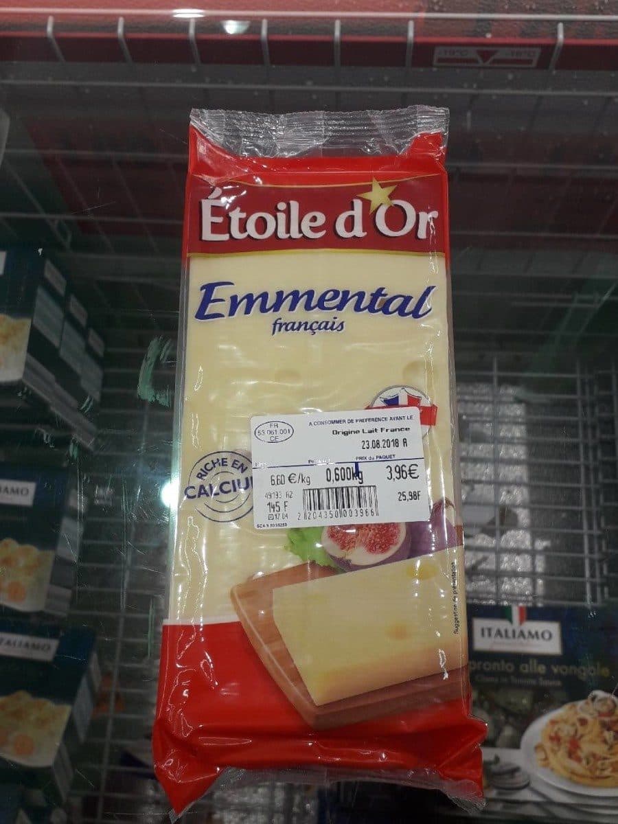 Etoile d'Or Emmental francais packshot