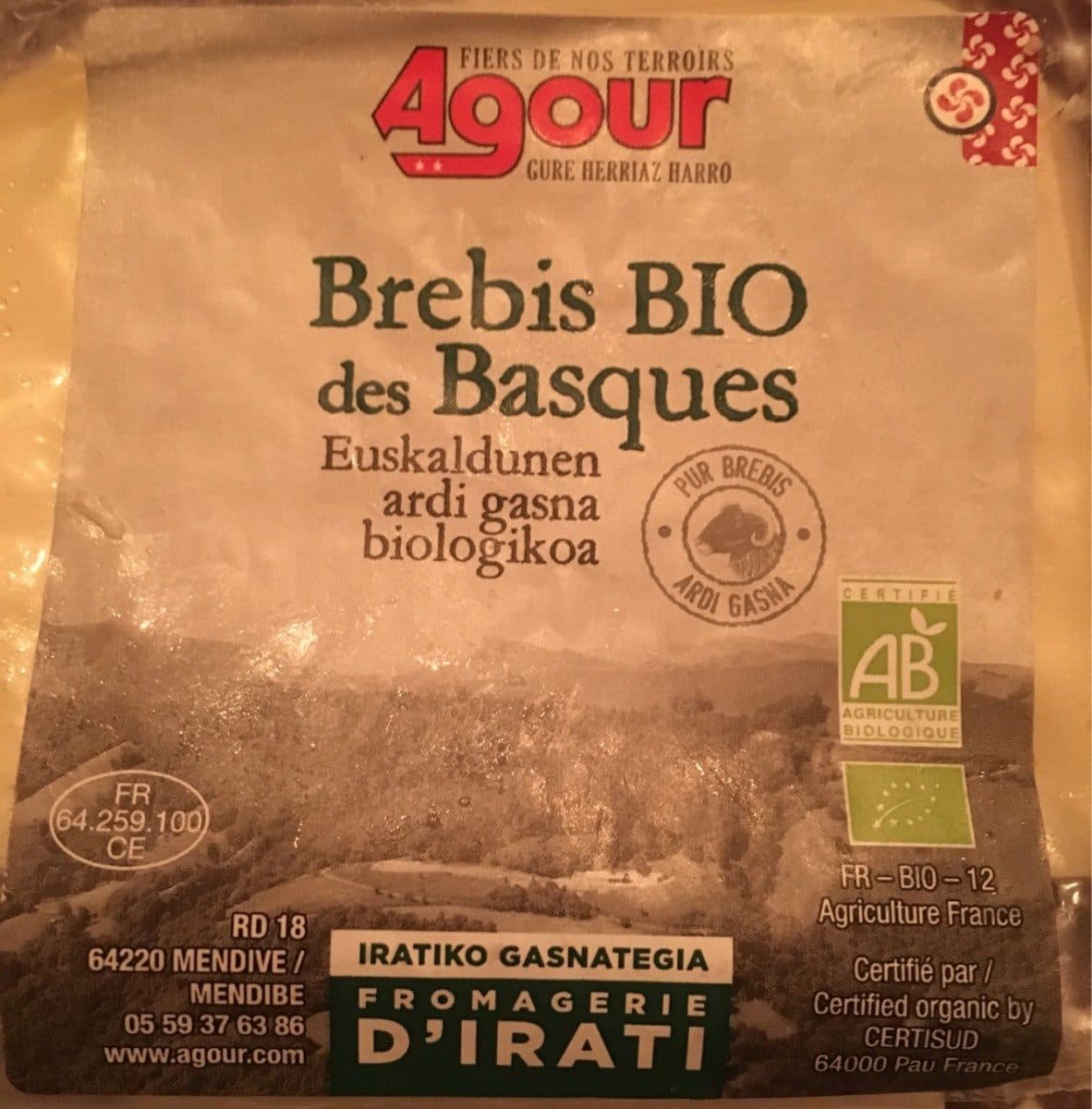 Open Food Facts Fromage de Brebis bio packshot