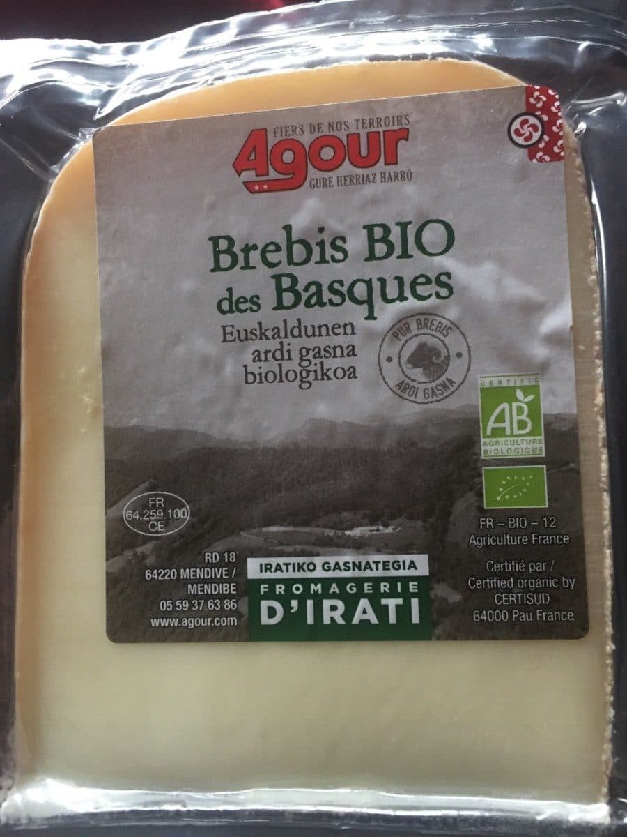 Open Food Facts Brebis bio des basques packshot