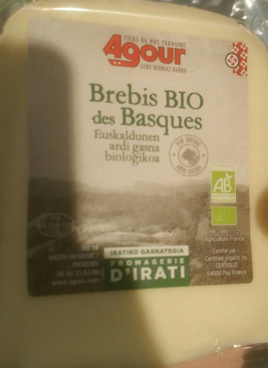 Open Food Facts Brebis bio des basques packshot