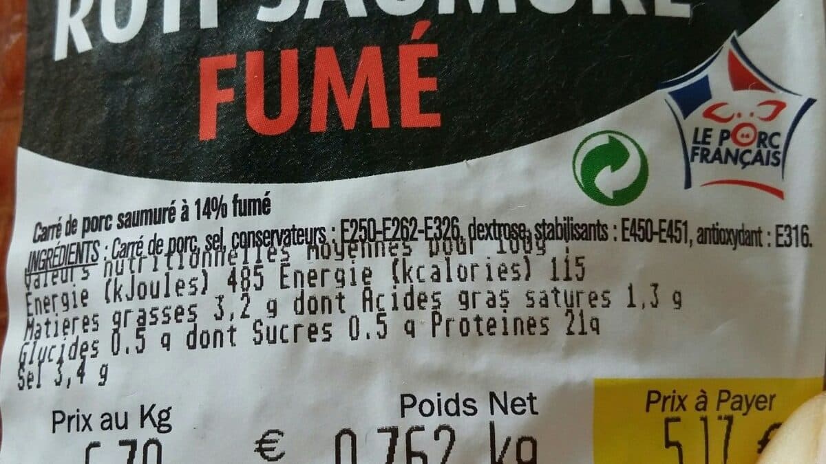 Open Food Facts Rôti saumuré fumé packshot