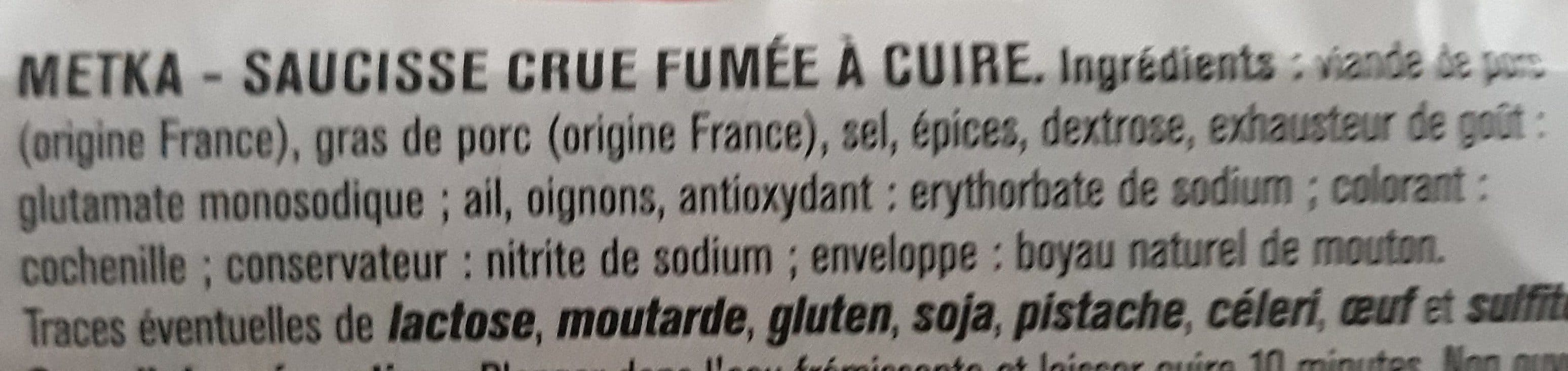 Open Food Facts Saucisses Metka packshot