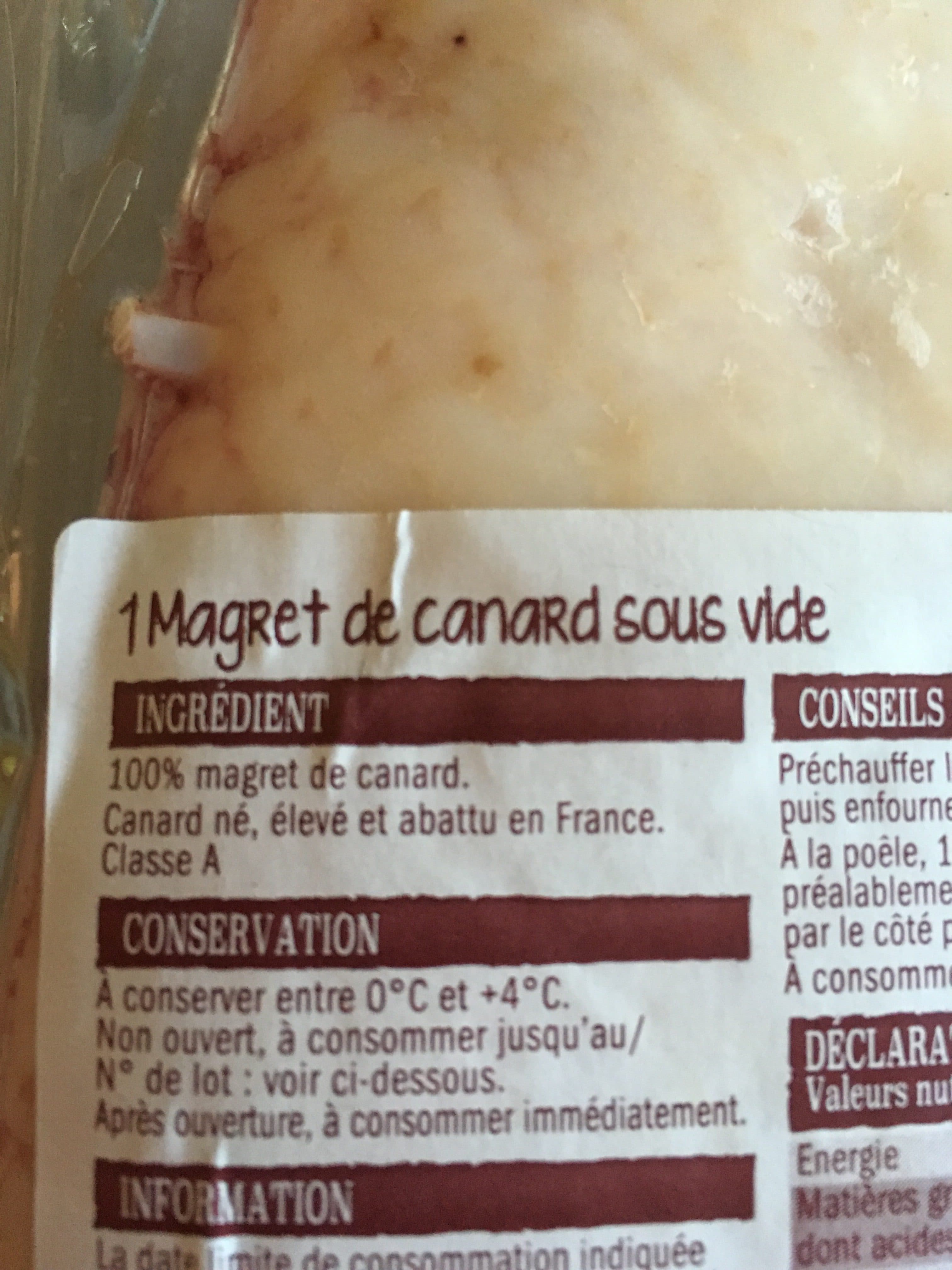 L'étal du Volailler Magret de canard packshot