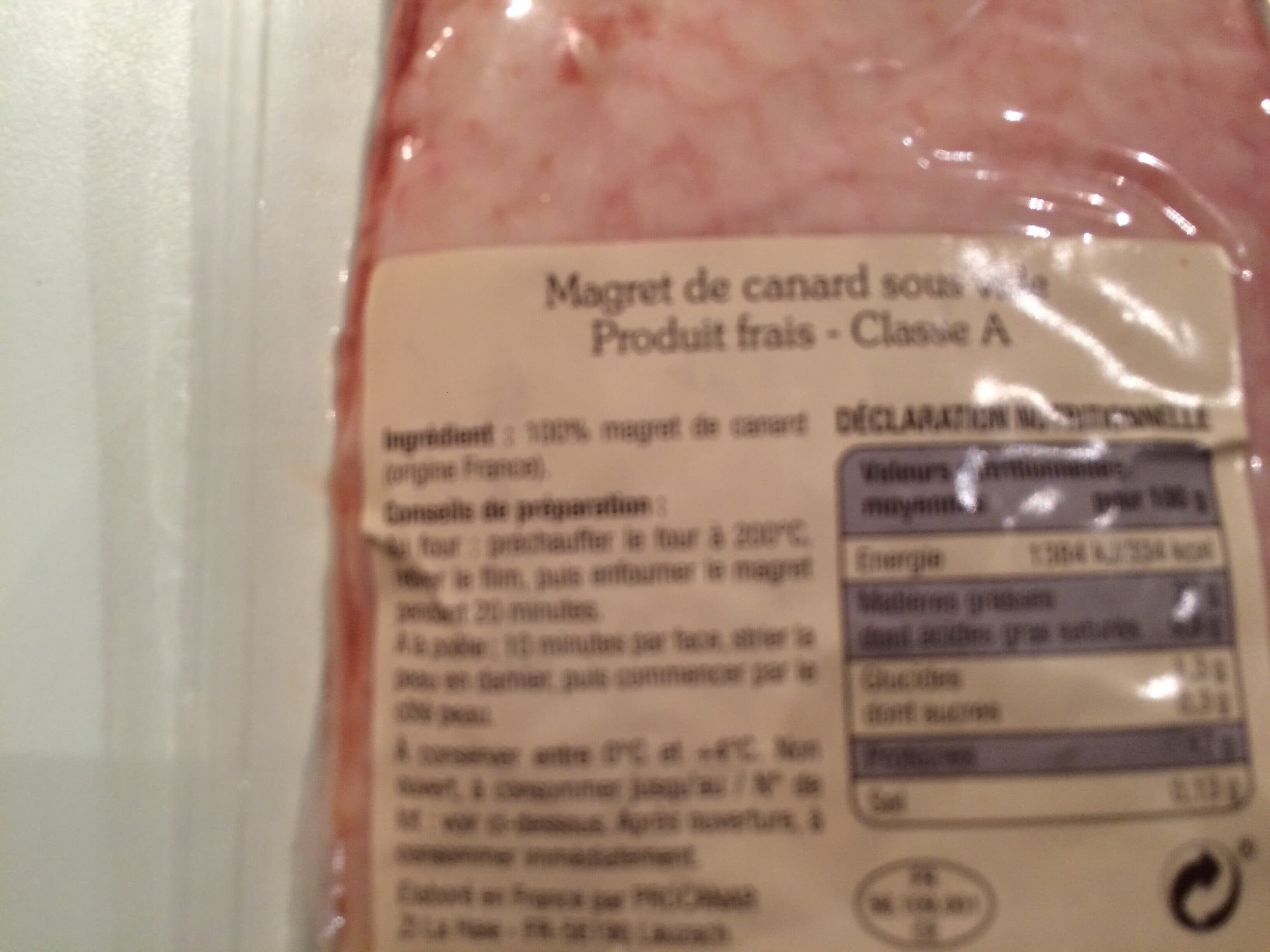 Saveurs De Nos Regions Magret de canard packshot