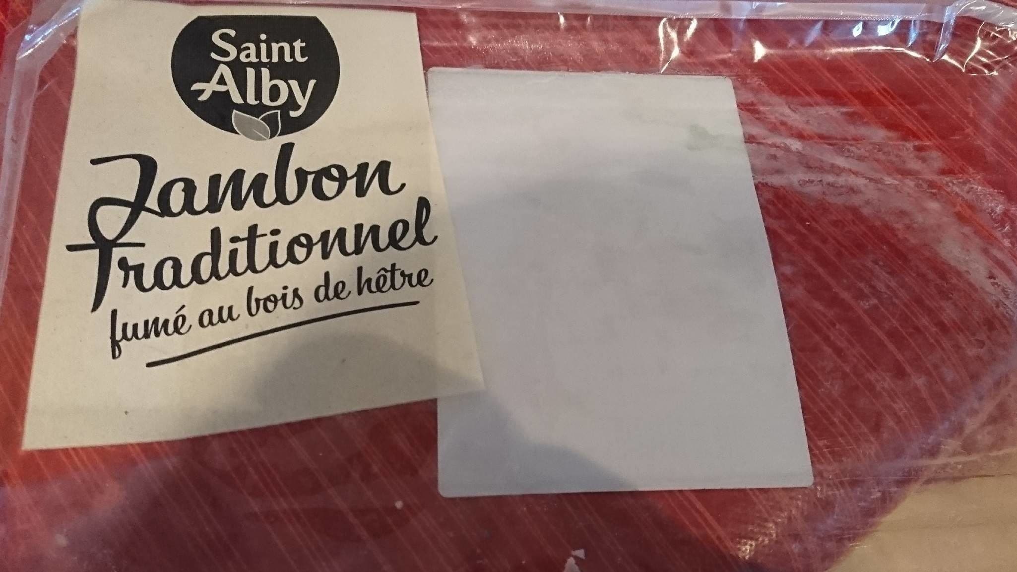 Saint Alby Jambon traditionnel fumé au bois de hêtre packshot