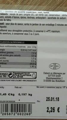 Saint Alby Jambon traditionnel packshot