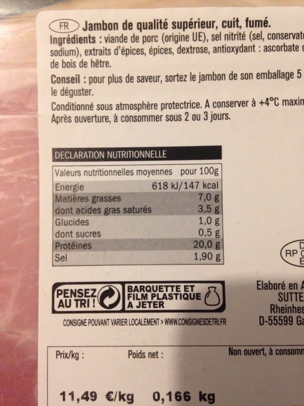 Saint Alby Jambon traditionnel packshot