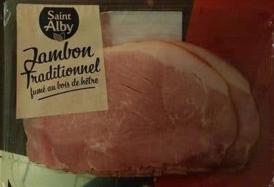 Saint Alby Jambon traditionnel fumé au bois de hêtre packshot
