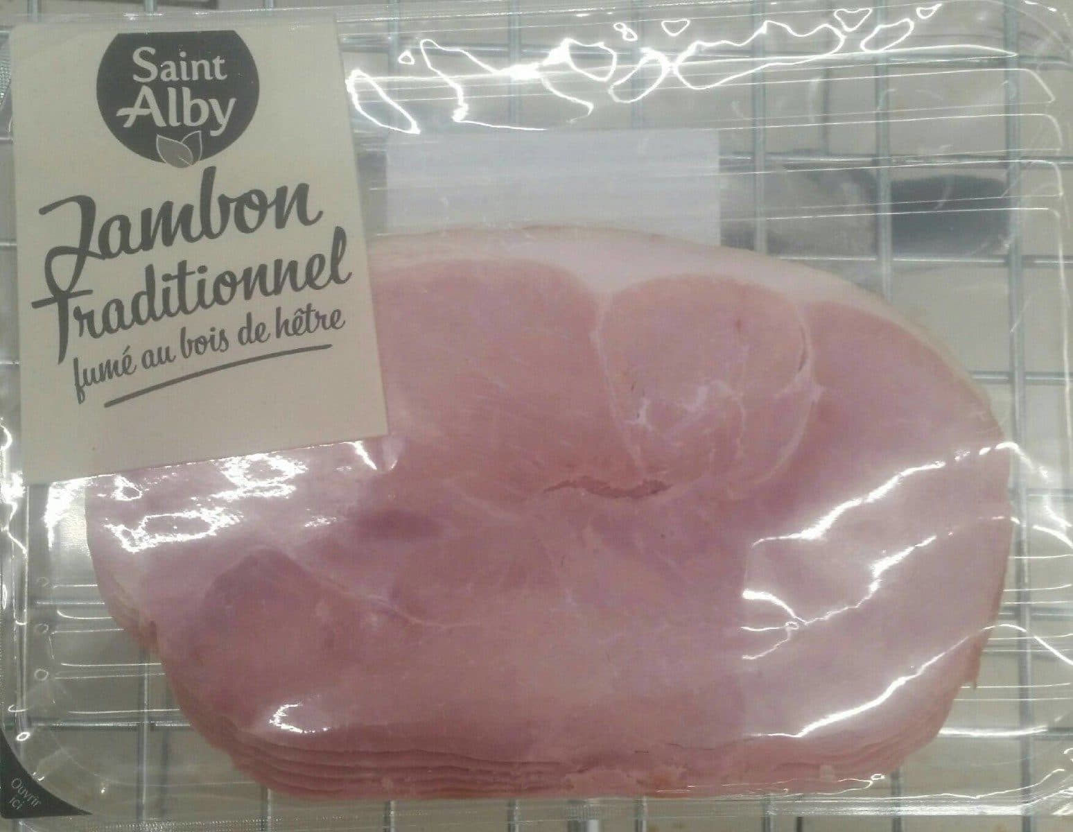 Saint Alby Jambon fumé au bois de hêtre packshot