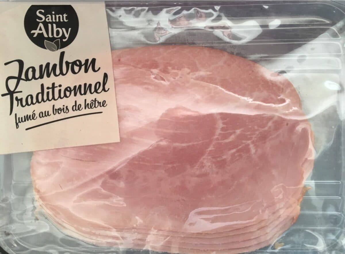 Saint Alby Jambon traditionnel fumé au bois de hêtre packshot