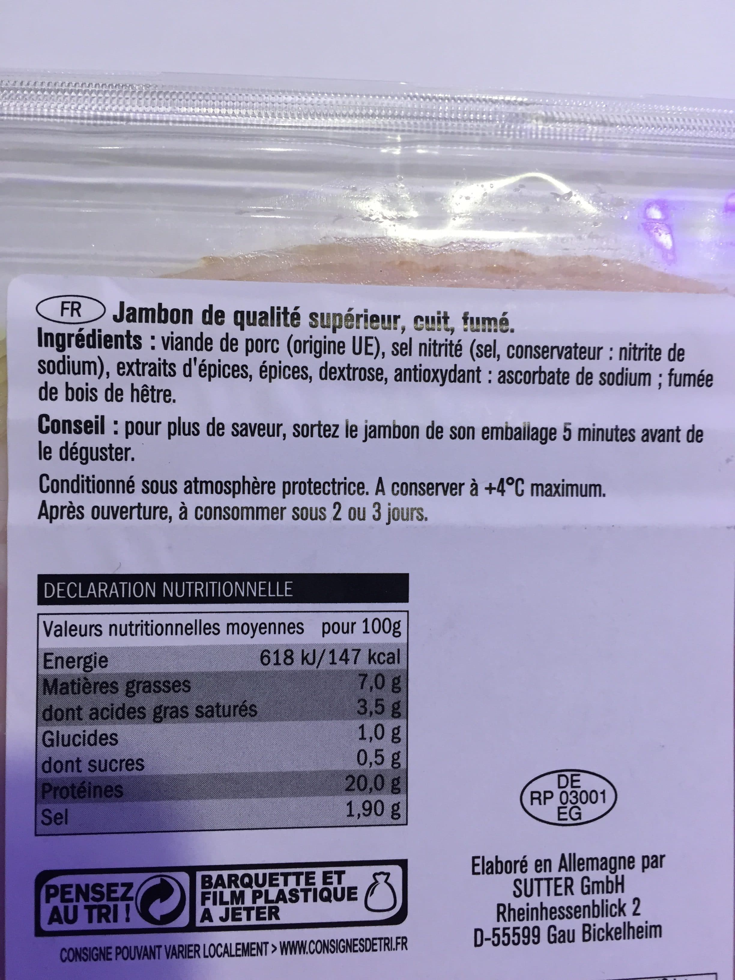 Saint Alby Jambon traditionnel packshot