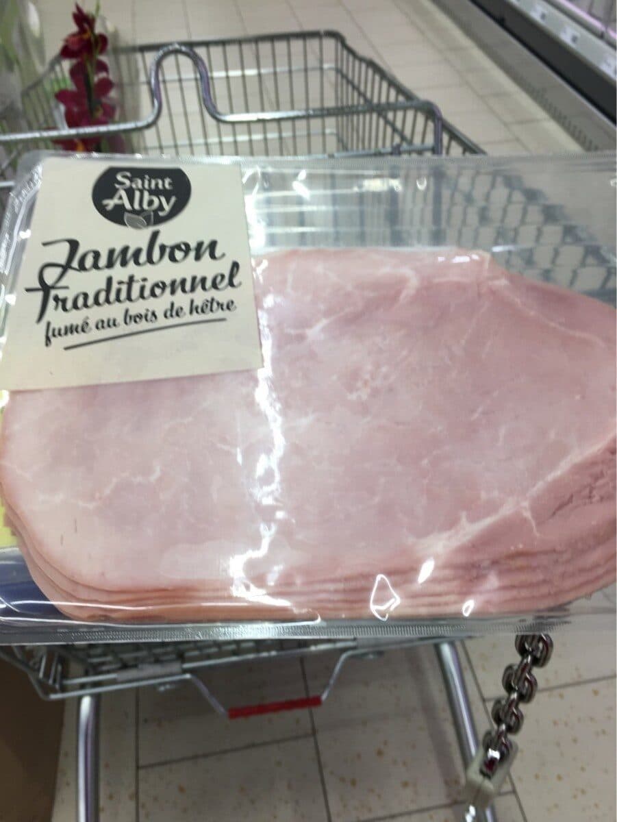 Saint Alby Jambon traditionnel fume au bois de hetre packshot
