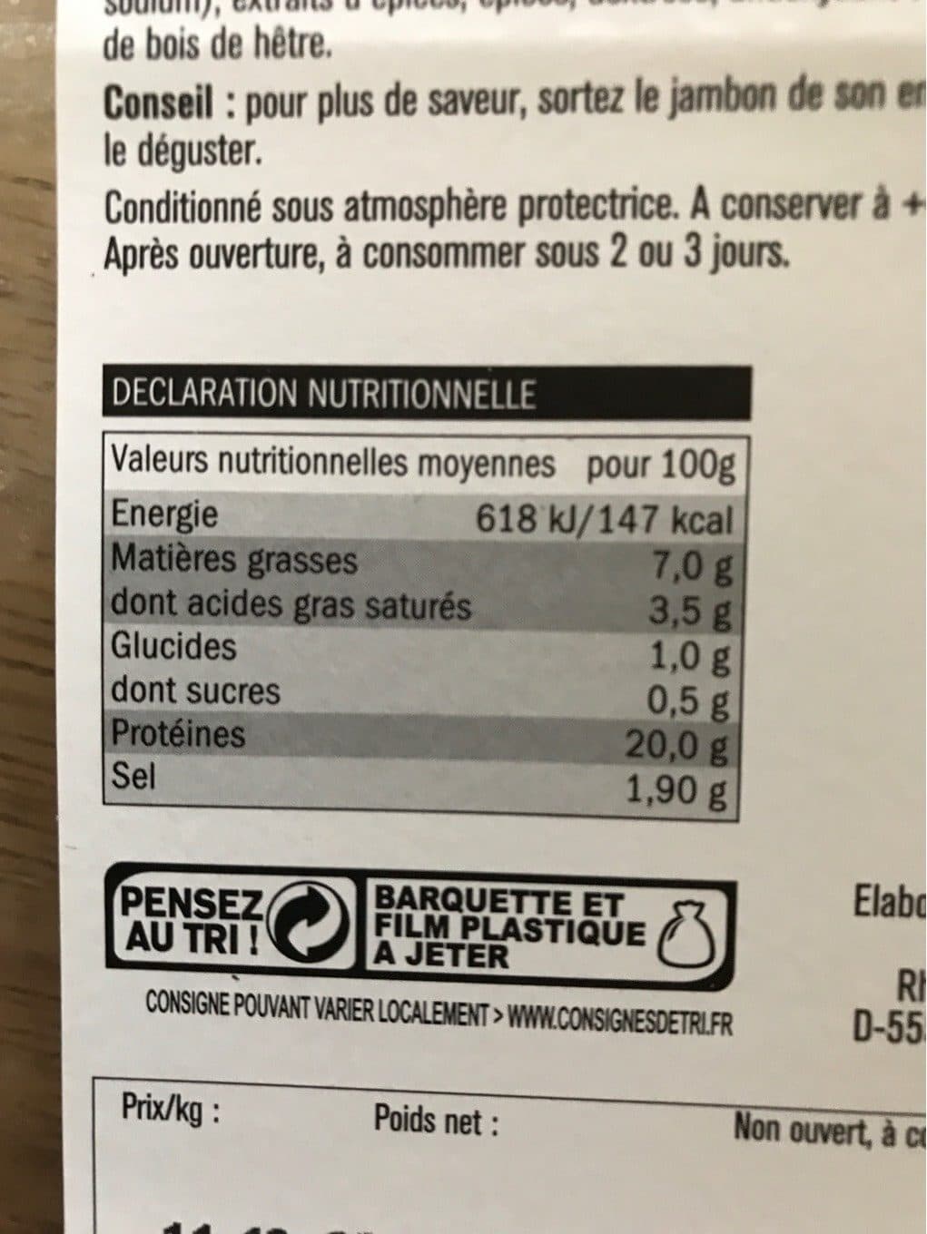 Saint Alby Jambon de qualité supérieur cuit, fumé packshot