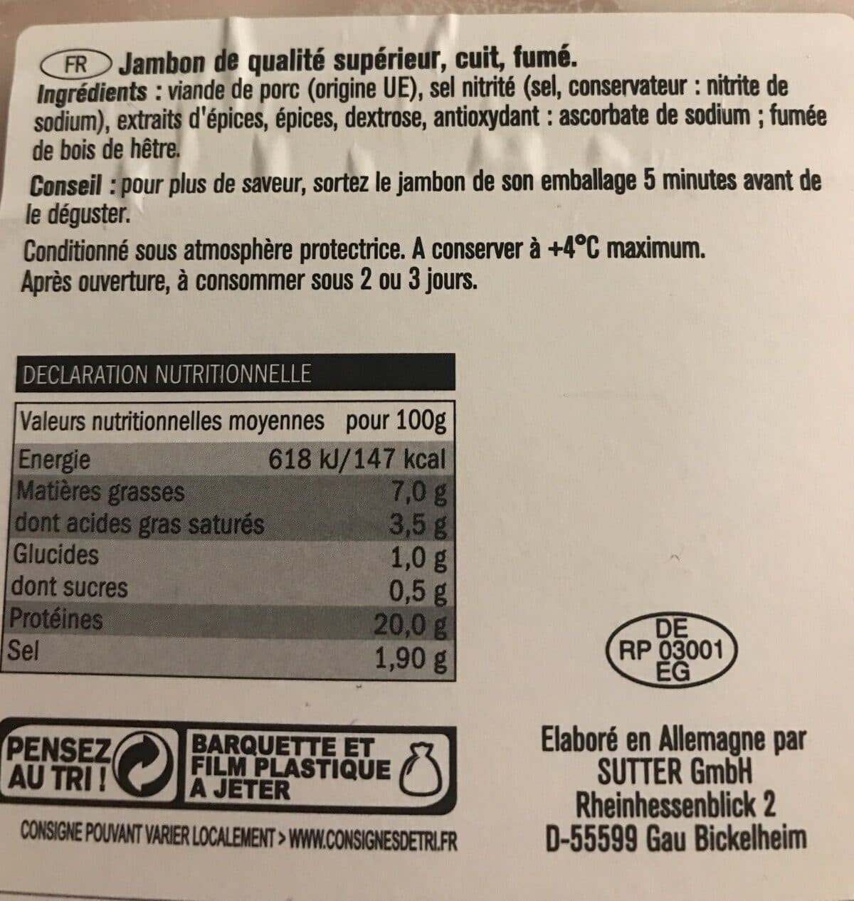 Saint Alby Jambon traditionnel packshot