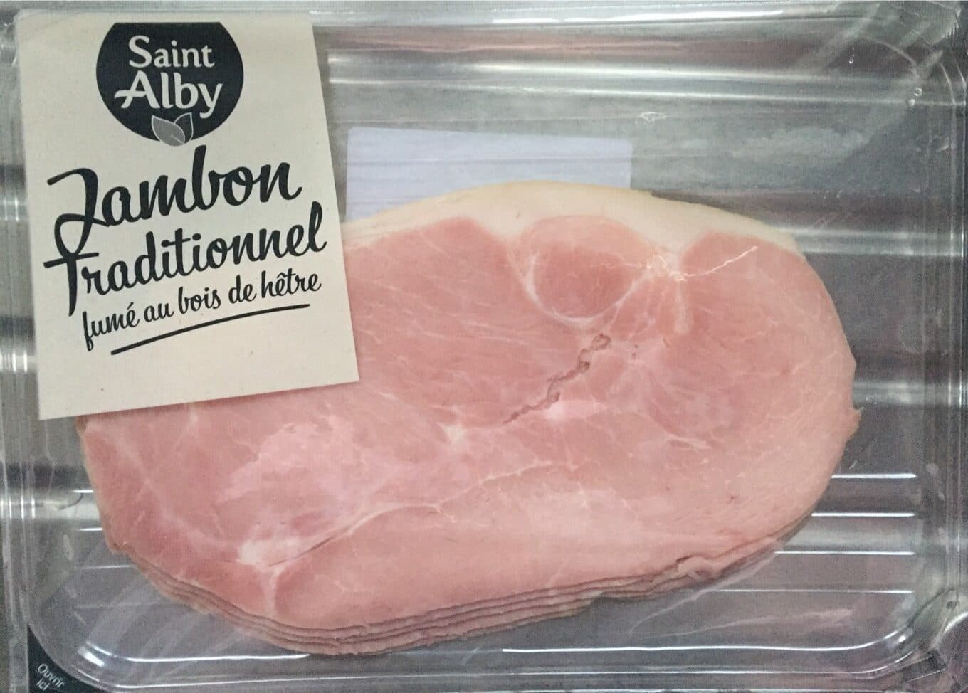 Saint Alby Jambon traditionnel fumé au bois de hêtre packshot