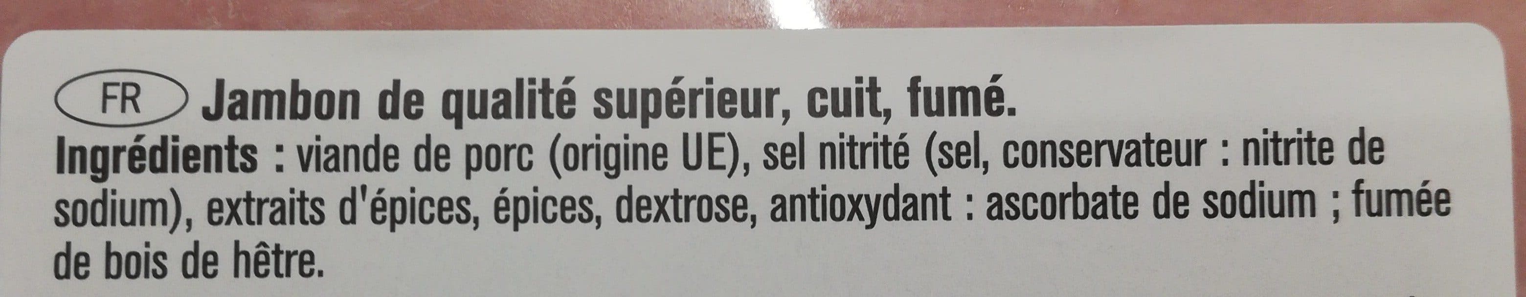 Saint Alby Jambon traditionnelle fumée au bois de hêtre packshot