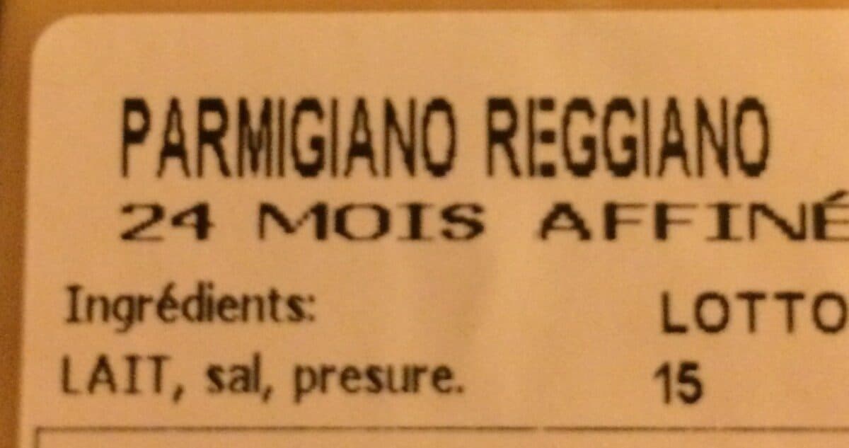 Open Food Facts Parmigiano reggiano packshot