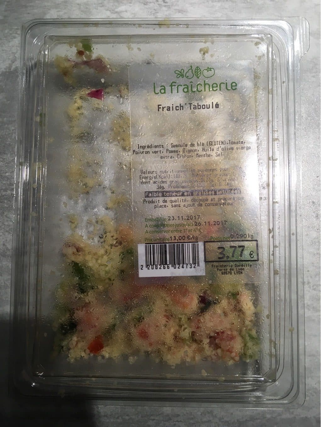 La Fraîcherie Fraich’Taboulé packshot