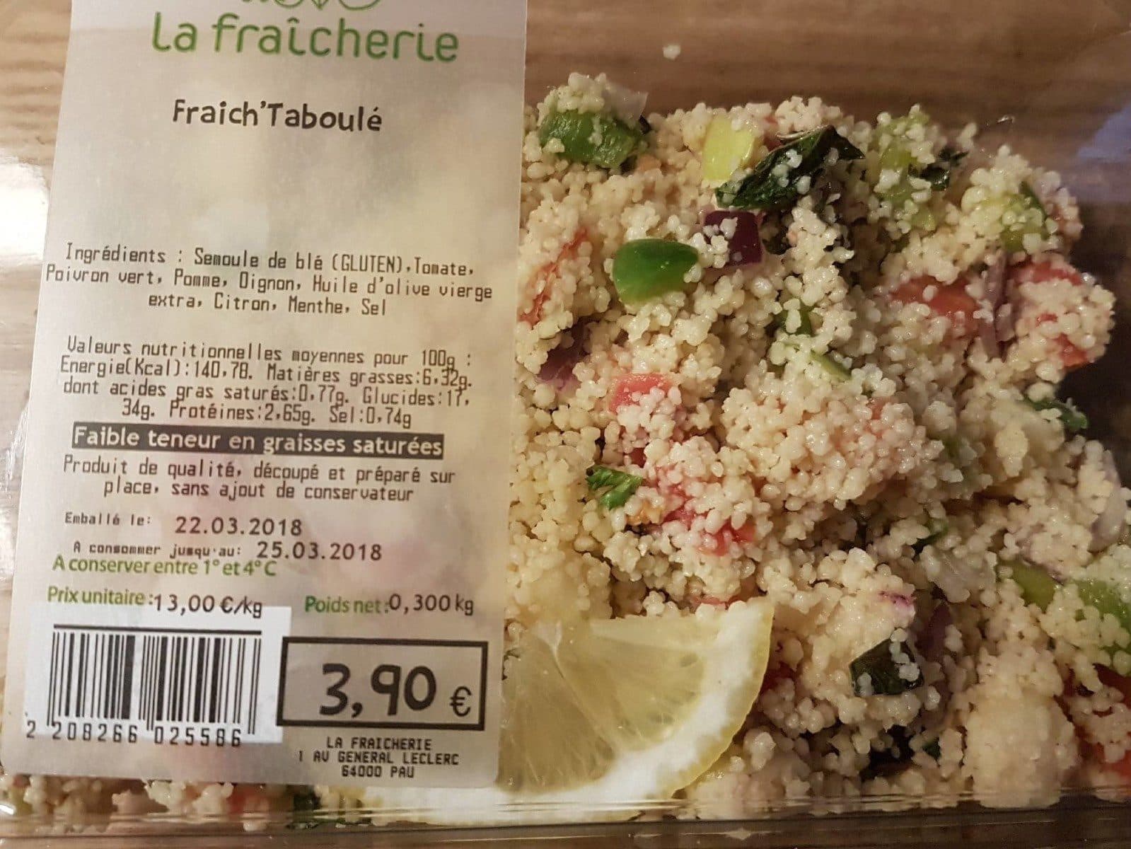 Open Food Facts Fraich'Taboulé packshot