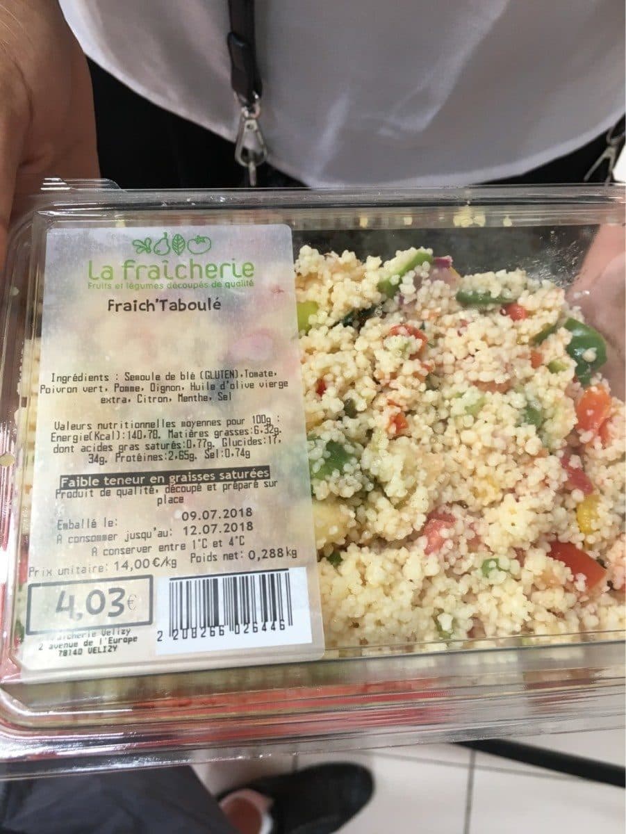 Open Food Facts Fraich taboulé packshot