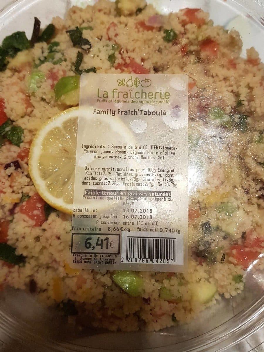 Open Food Facts Family Fraich'Taboulé packshot