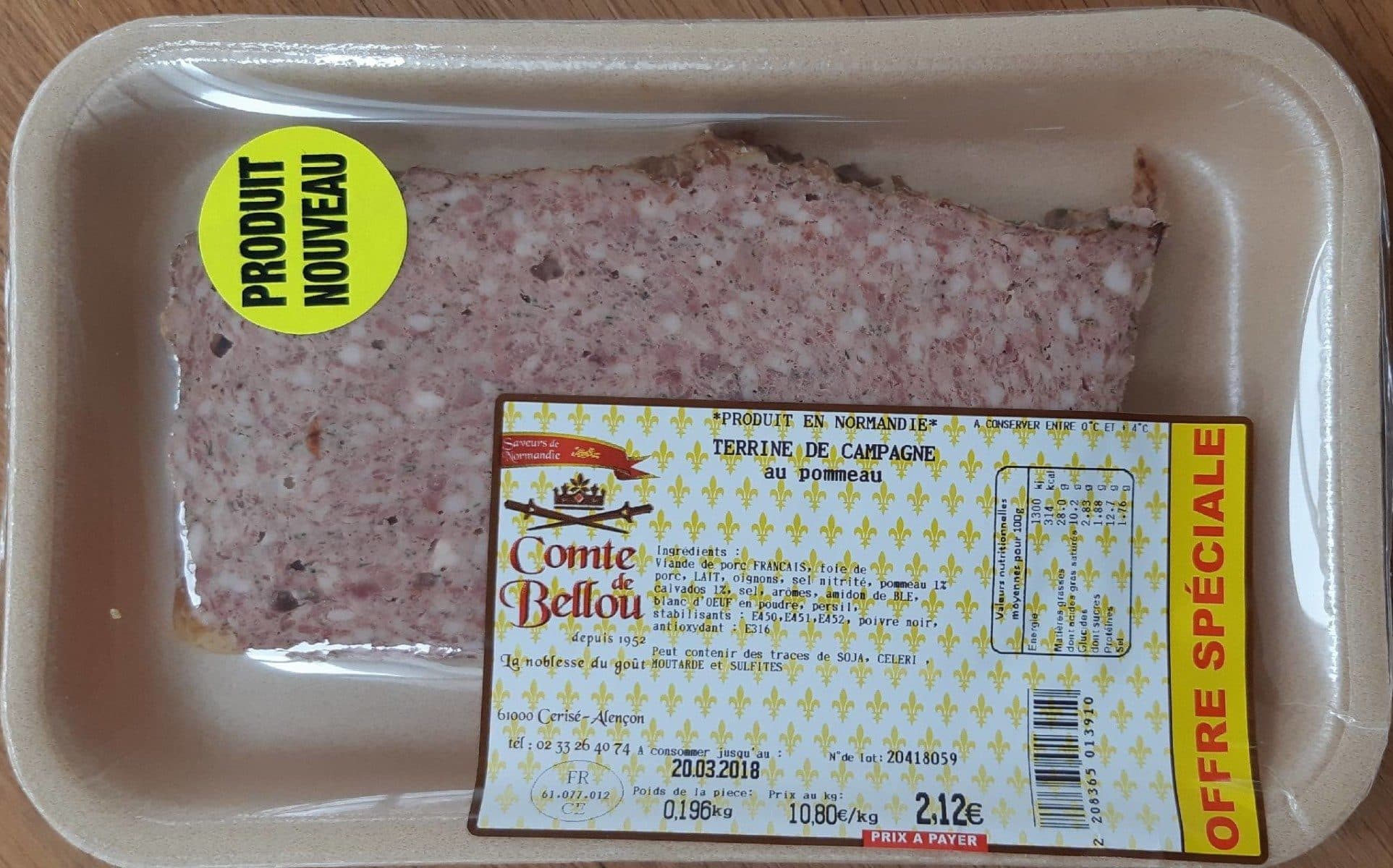 Open Food Facts Terrine de campagne au pommeau packshot