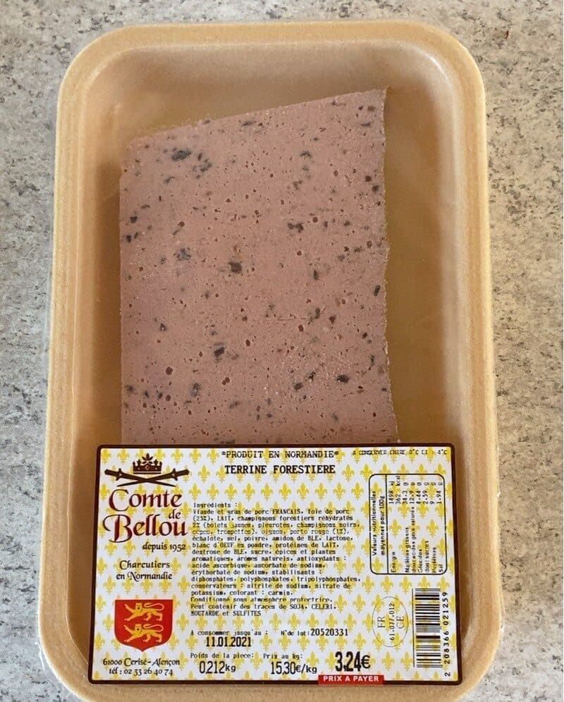 Comte de Bellou Terrine forestière packshot