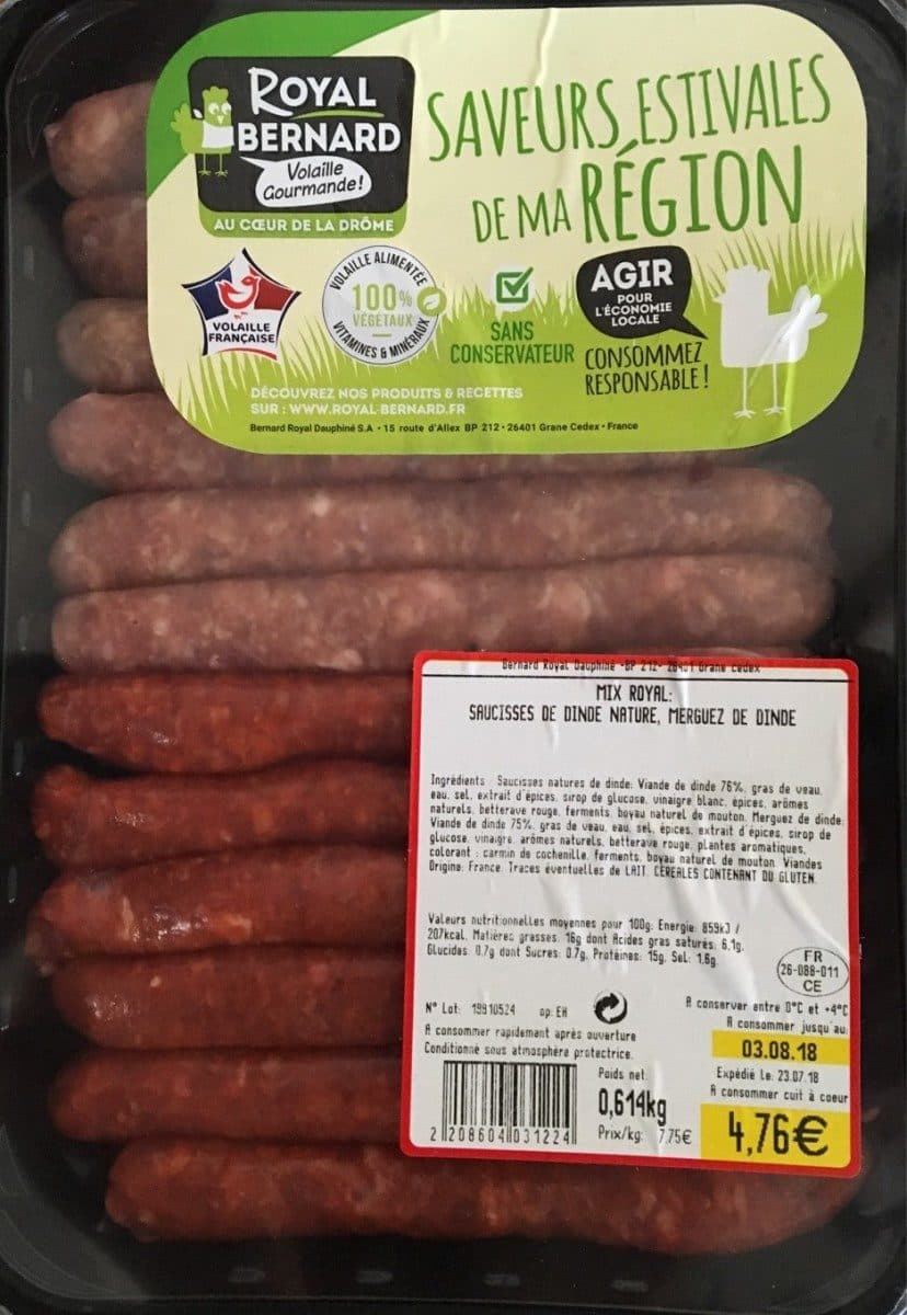 Open Food Facts Mix royal saucisses packshot