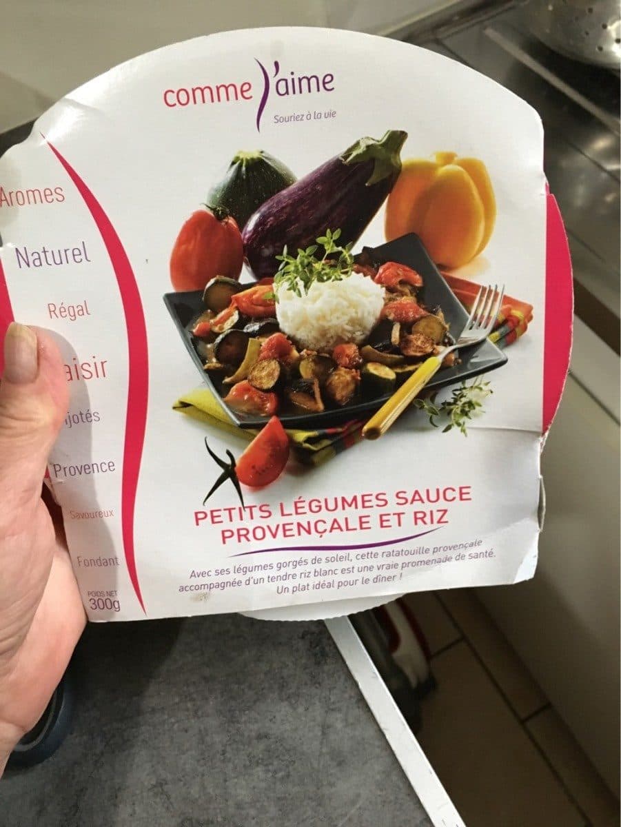 Comme j'aime Legumes sauce provencale et riz packshot