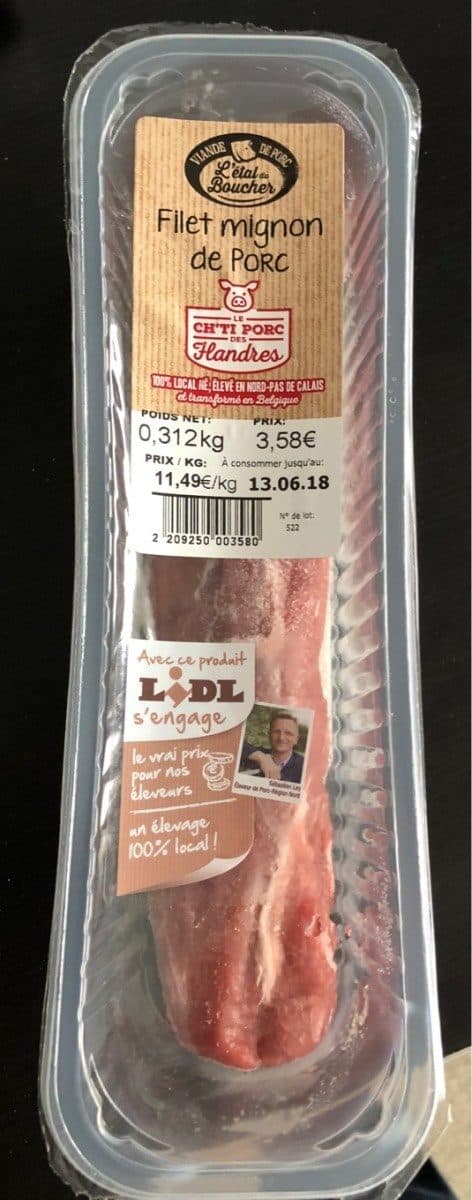 L'Étal du Boucher Filet mignon de porc packshot