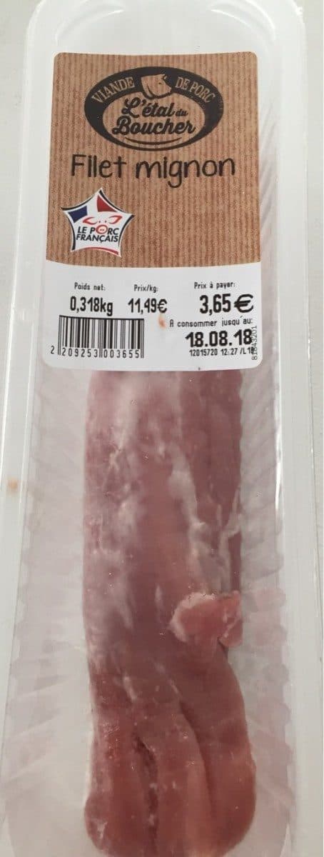 L'Étal du Boucher Filet mignon de porc packshot