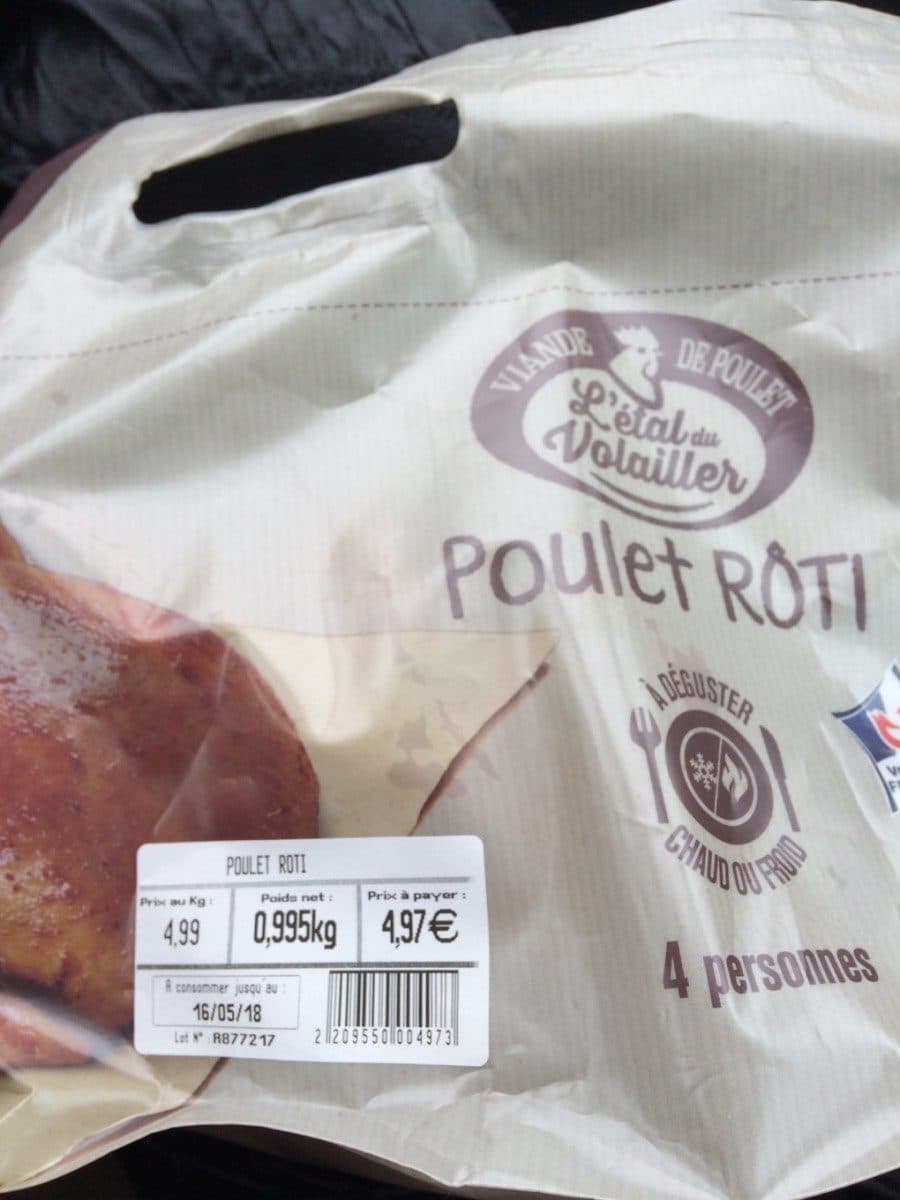 L'etal Du Volailler Poulet roti packshot