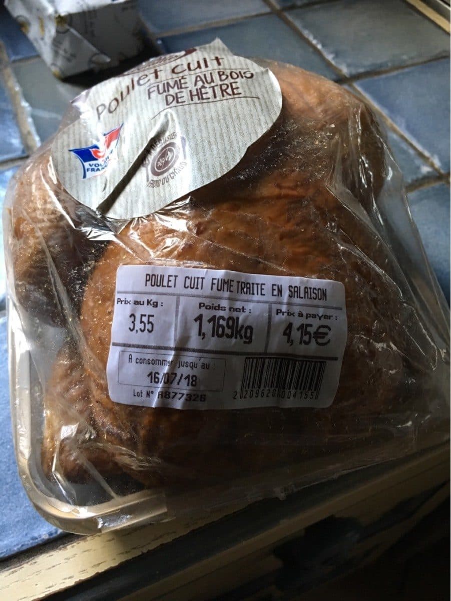 Open Food Facts Poulet cuit fume packshot