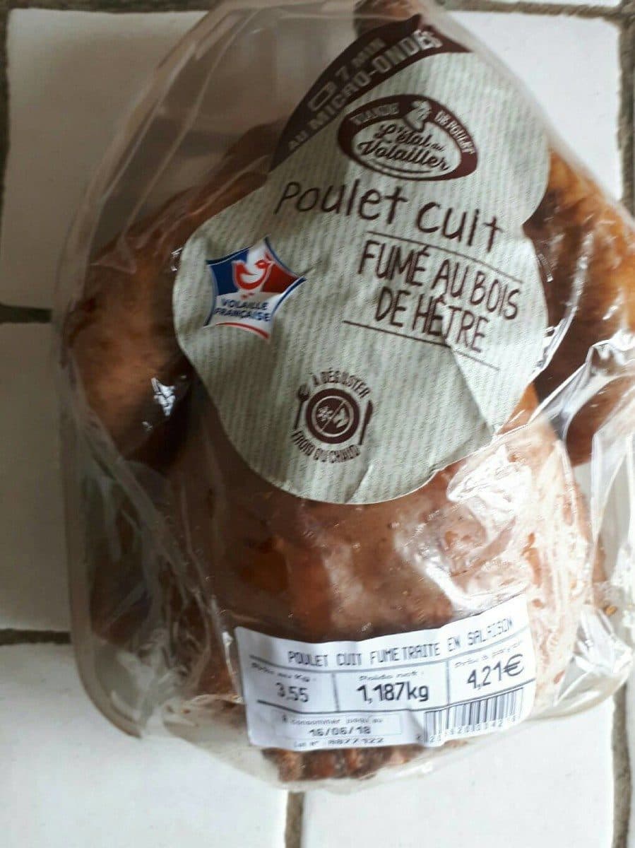 Open Food Facts Poulet cuit fumé packshot