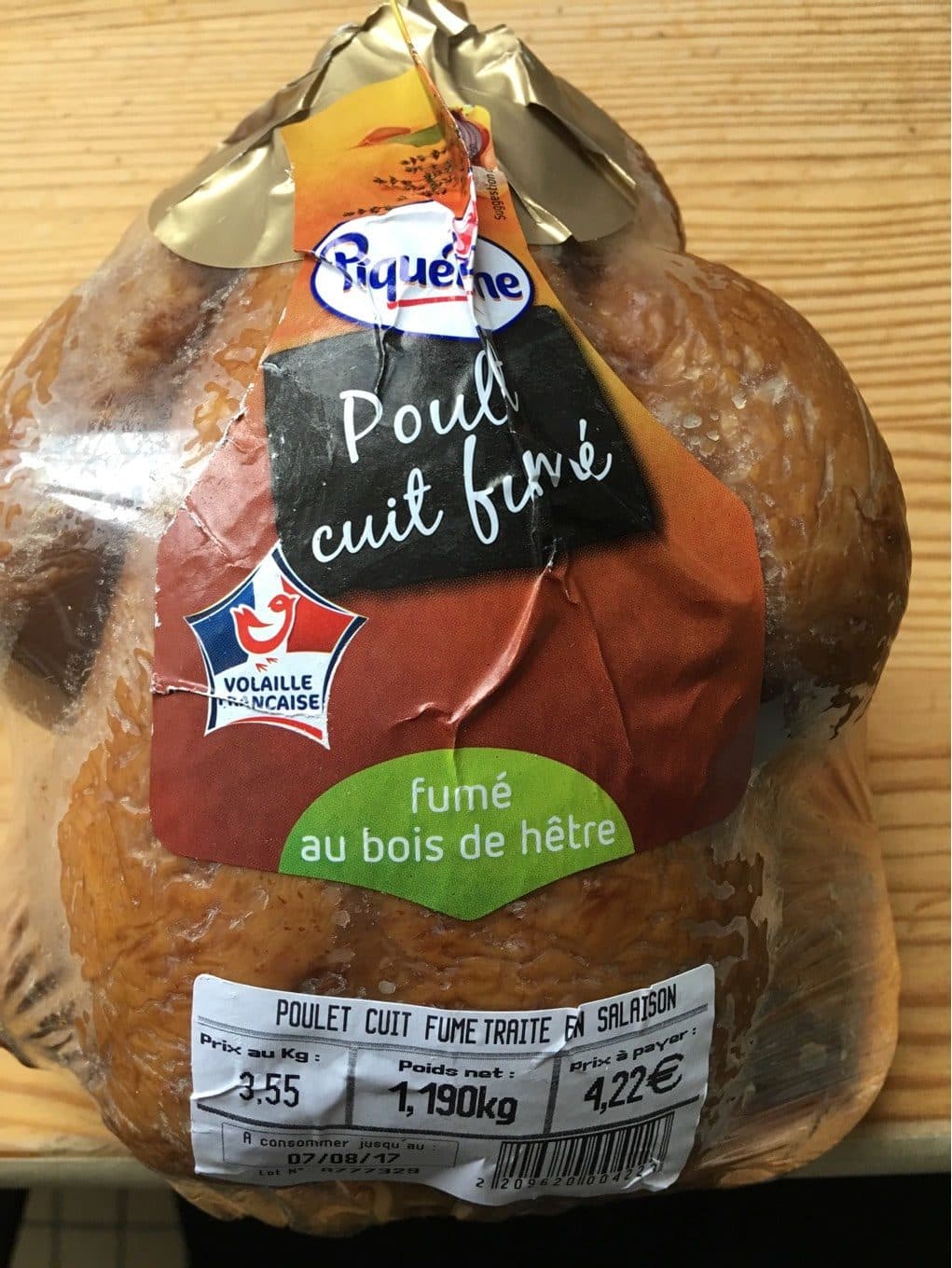 Piquebroche Poulet cuit fumé packshot