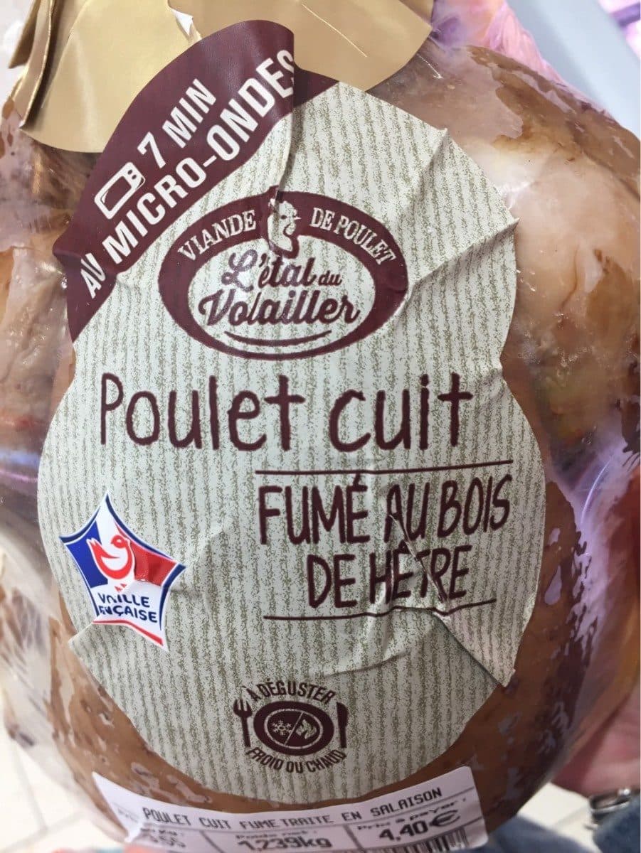 Open Food Facts Poulet cuit fumé au bois de hetre packshot