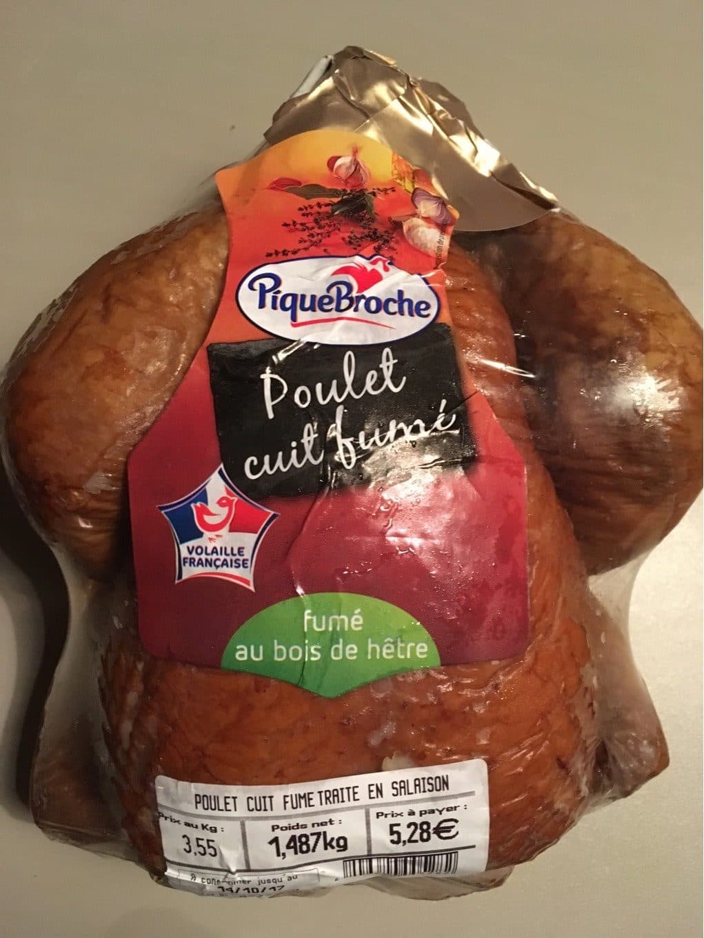 Piquebroche Poulet cuit fermier packshot