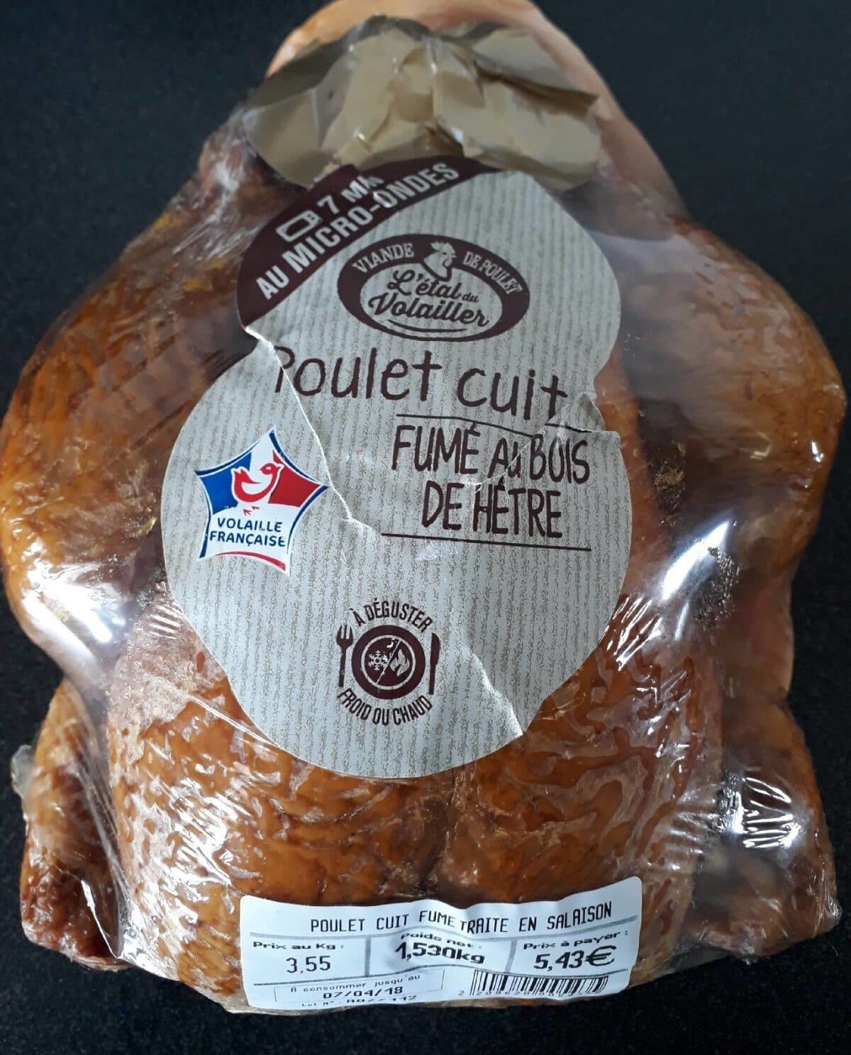 Open Food Facts Poulet cuit fumé packshot