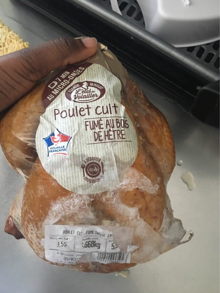 Open Food Facts Poulet cuit fumé au bois de hetre packshot